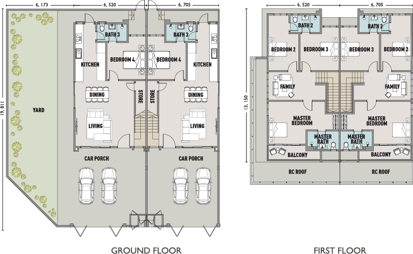 Tetra Residences Type A1 & A Map
